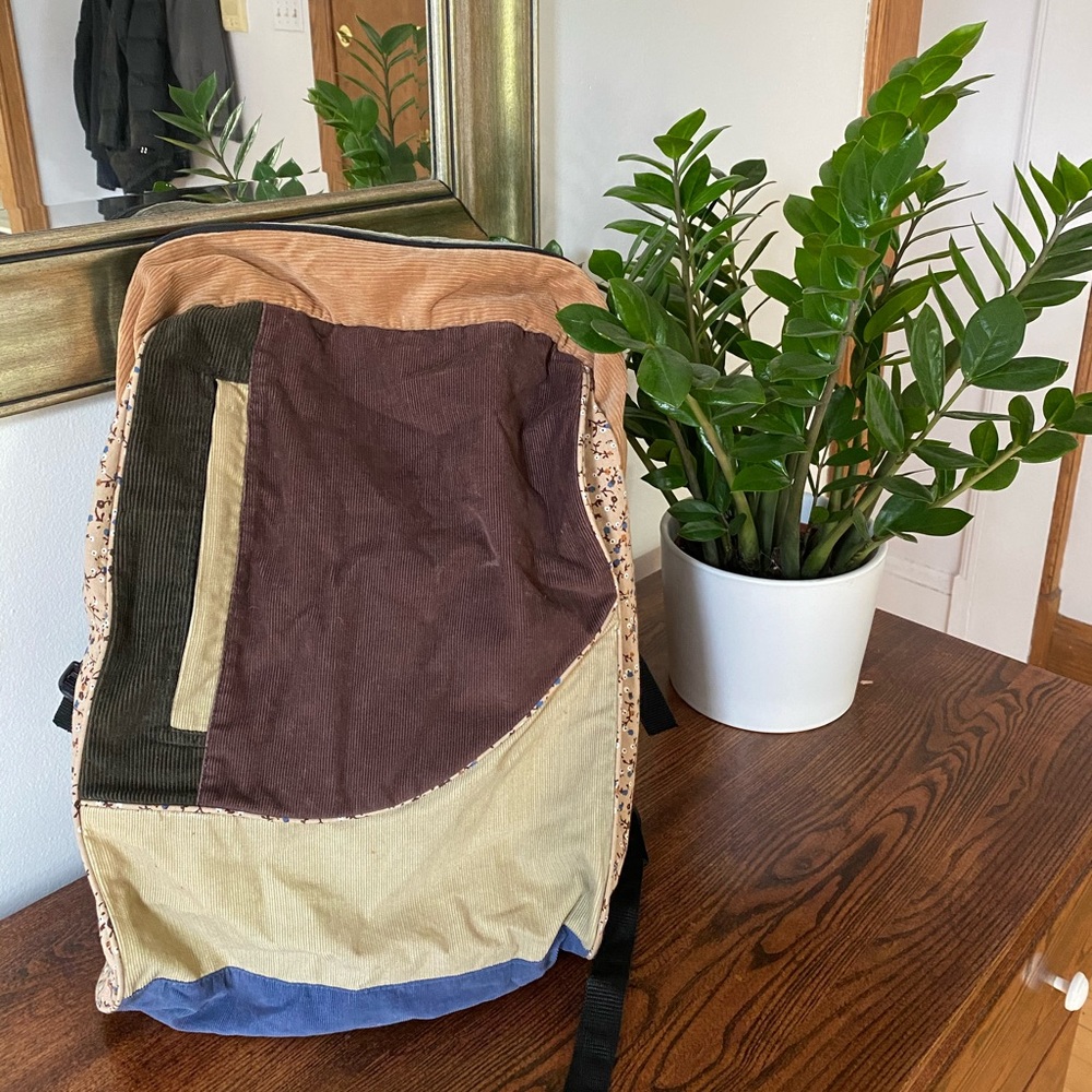 Corduroy Multicolored Backpack